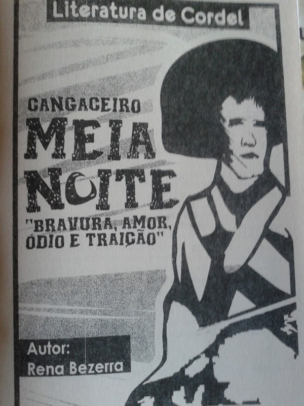 Capa de Cangaceiro Meia-Noite: "Bravura, amor, ódio e traição"